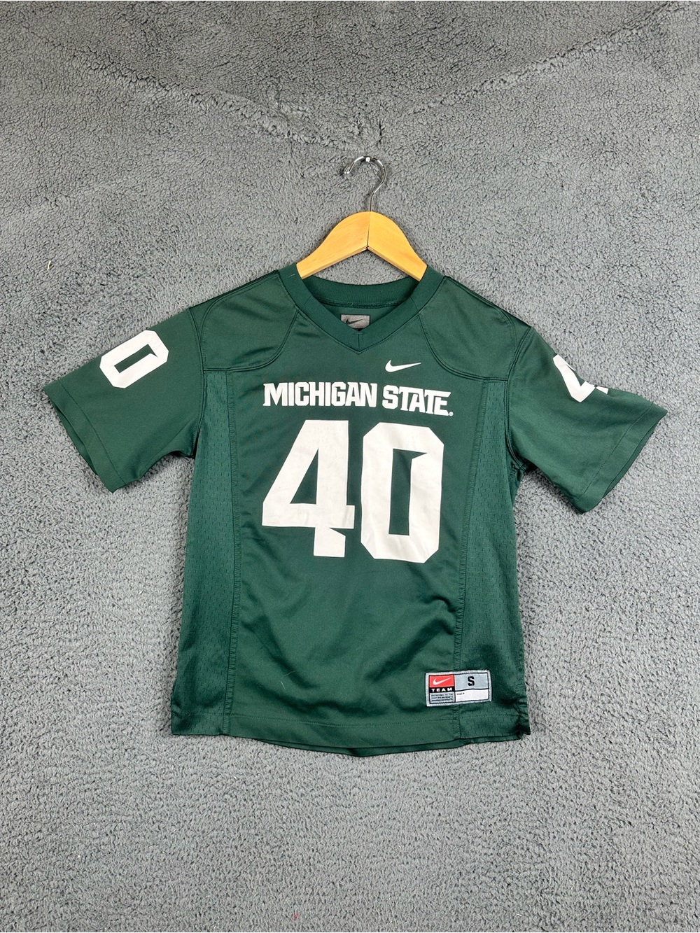 Nike Michigan State Spartans #40 Football Jersey Youth Small Green NCAA Fan Gear
